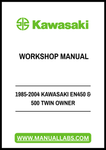 1985-2004 KAWASAKI EN450 & 500 TWIN OWNER WORKSHOP MANUAL - PDF FILE