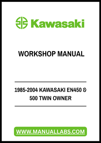 1985-2004 KAWASAKI EN450 & 500 TWIN OWNER WORKSHOP MANUAL - PDF FILE