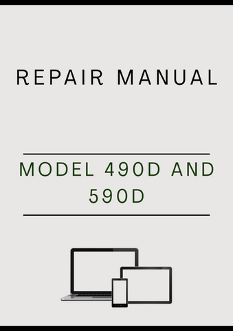 MODEL 490D AND 590D CRAWLER EXCAVATOR REPAIR MANUAL - PDF