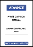 ADVANCE HURRICANE 1000G PARTS CATALOG MANUAL - PDF FILE