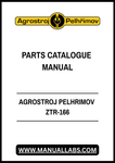 AGROSTROJ PELHRIMOV ZTR-166 PARTS CATALOGUE MANUAL - PDF FILE