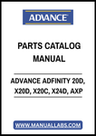 ADVANCE ADFINITY 20D, X20D, X20C, X24D, AXP PARTS CATALOG MANUAL – PDF FILE