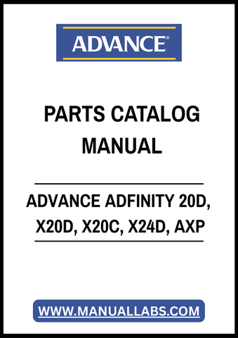 ADVANCE ADFINITY 20D, X20D, X20C, X24D, AXP PARTS CATALOG MANUAL – PDF FILE
