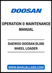 DAEWOO DOOSAN DL500 WHEEL LOADER OPERATION & MAINTENANCE MANUAL - PDF FILE