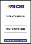 BYD FORKLIFT ECB50 OPERATOR MANUAL - PDF FILE