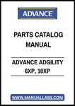 ADVANCE ADGILITY 6XP, 10XP PARTS CATALOG MANUAL – PDF FILE
