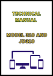 MODEL 310 AND JD310 BACKHOE LOADER TECHNICAL MANUAL - PDF
