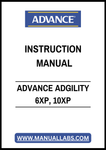 ADVANCE ADGILITY 6XP, 10XP INSTRUCTION MANUAL – PDF FILE