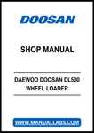 DAEWOO DOOSAN DL500 WHEEL LOADER SHOP MANUAL - PDF FILE