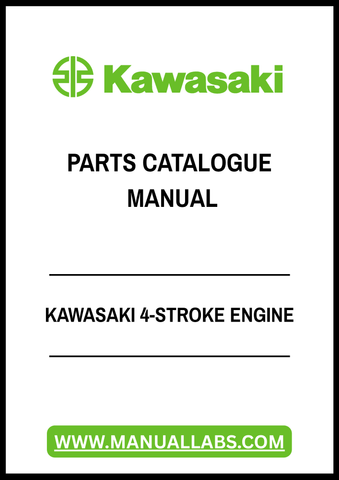 KAWASAKI 4-STROKE ENGINE PARTS CATALOGUE MANUAL - PDF FILE