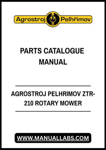 AGROSTROJ PELHRIMOV ZTR-210 ROTARY MOWER PARTS CATALOGUE MANUAL - PDF FILE