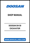 DOOSAN DH 50 EXCAVATOR SHOP MANUAL - PDF FILE