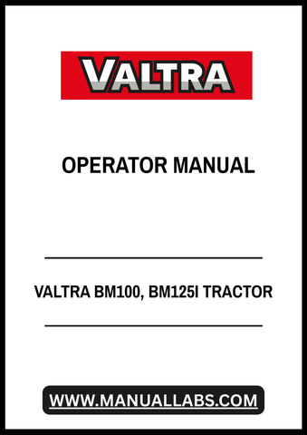 VALTRA BM100, BM125I TRACTOR OPERATOR MANUAL - PDF FILE