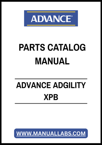 ADVANCE ADGILITY XPB PARTS CATALOG MANUAL – PDF FILE