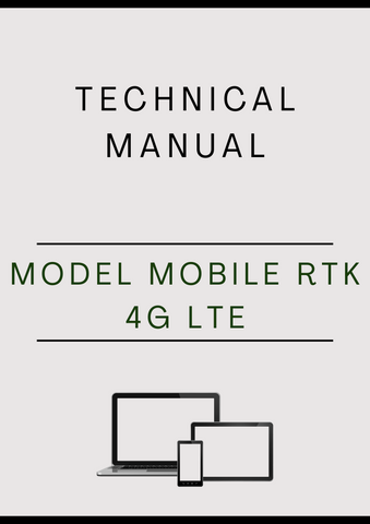 MODEL MOBILE RTK 4G LTE MODEM TECHNICAL MANUAL - PDF