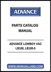 ADVANCE LOWBOY VAC LB100, LB100-5 PARTS CATALOG MANUAL - PDF FILE