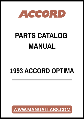 1993 ACCORD OPTIMA PARTS CATALOG MANUAL – PDF FILE
