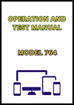 MODEL 764 HIGH SPEED DOZER OPERATION AND TEST MANUAL - PDF