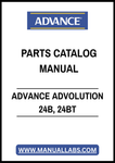 ADVANCE ADVOLUTION 24B, 24BT PARTS CATALOG MANUAL – PDF FILE