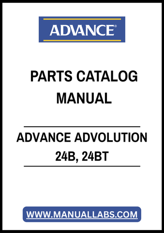 ADVANCE ADVOLUTION 24B, 24BT PARTS CATALOG MANUAL – PDF FILE