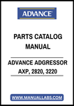 ADVANCE ADGRESSOR AXP, 2820, 3220 PARTS CATALOG MANUAL – PDF FILE