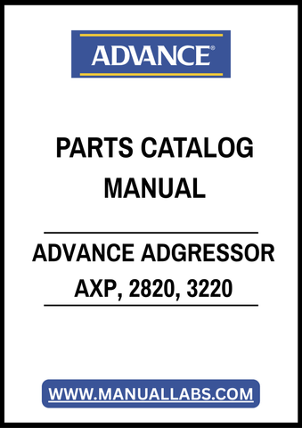 ADVANCE ADGRESSOR AXP, 2820, 3220 PARTS CATALOG MANUAL – PDF FILE