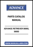 ADVANCE RETRIEVER 5600G, 5600D PARTS CATALOG MANUAL - PDF FILE
