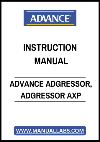 ADVANCE ADGRESSOR, ADGRESSOR AXP INSTRUCTION MANUAL – PDF FILE
