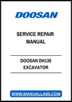 DOOSAN DH130 EXCAVATOR SERVICE REPAIR MANUAL - PDF FILE