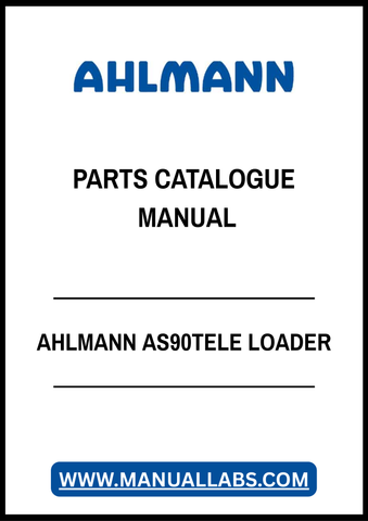 AHLMANN AS90TELE LOADER PARTS CATALOGUE MANUAL - PDF FILE