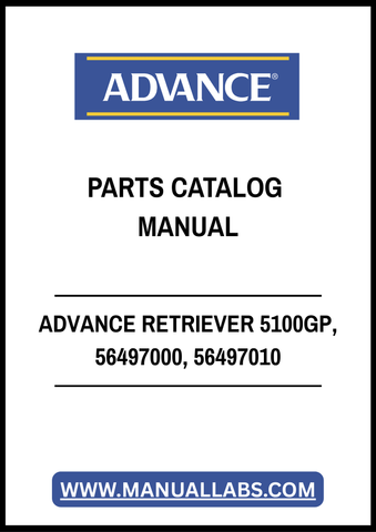 ADVANCE RETRIEVER 5100GP, 56497000, 56497010 PARTS CATALOG MANUAL - PDF FILE