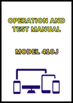 MODEL 410J BACKHOE LOADER OPERATION AND TEST MANUAL - PDF