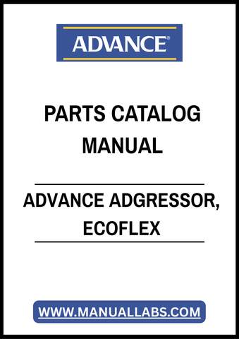 ADVANCE ADGRESSOR, ECOFLEX PARTS CATALOG MANUAL – PDF FILE