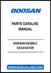 DOOSAN DX180LC EXCAVATOR PARTS CATALOG MANUAL - PDF FILE