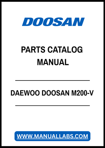 DAEWOO DOOSAN M200-V PARTS CATALOG MANUAL - PDF FILE