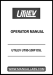UTILEV UT80-100P DSL INTERNAL COMBUSTION COUNTERBALANCED FORKLIFT TRUCK OPERATOR MANUAL - PDF FILE