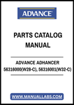 ADVANCE ADHANCER 56316000(W28-C), 56316001(W32-C) PARTS CATALOG MANUAL – PDF FILE