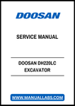 DOOSAN DH220LC EXCAVATOR SERVICE MANUAL - PDF FILE