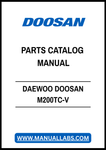 DAEWOO DOOSAN M200TC-V PARTS CATALOG MANUAL - PDF FILE