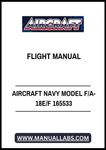 AIRCRAFT NAVY MODEL F/A-18E/F 165533 FLIGHT MANUAL - PDF FILE
