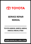 TOYOTA 6HBW30, 6HBE30, 6HBE40, 6HBC30, 6HBC40, 6TB50 PALLET TRUCK SERVICE REPAIR MANUAL - PDF FILE