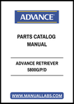 ADVANCE RETRIEVER 5800G/P/D PARTS CATALOG MANUAL - PDF FILE