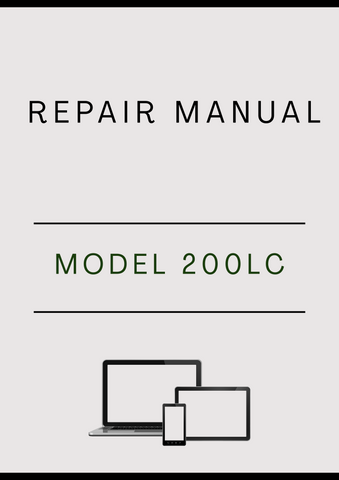 MODEL 200LC CRAWLER EXCAVATOR REPAIR MANUAL - PDF