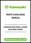 KAWASAKI 60ZII WHEEL LOADER ISUZU 6BD1 ENGINE PARTS CATALOGUE MANUAL - PDF FILE