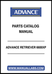 ADVANCE RETRIEVER 6600XP PARTS CATALOG MANUAL - PDF FILE
