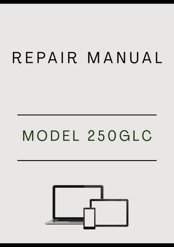 MODEL 250GLC CRAWLER EXCAVATOR REPAIR MANUAL - PDF