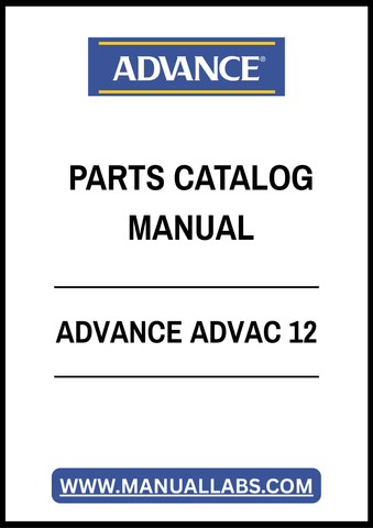 ADVANCE ADVAC 12 PARTS CATALOG MANUAL – PDF FILE