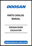 DOOSAN DH320 EXCAVATOR PARTS CATALOG MANUAL - PDF FILE