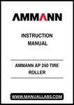 AMMANN AP 240 TIRE ROLLER INSTRUCTION MANUAL - PDF FILE