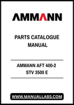 AMMANN AFT 400-2 STV 3500 E PARTS CATALOGUE MANUAL - PDF FILE